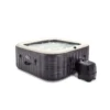 Intex PureSpa Greystone Deluxe 28450NP – kvadratni jacuzzi sa slanom vodom, 4 osobe, 175 × 175 cm