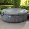 Intex PureSpa Greywood Deluxe 28442NP – obiteljski jacuzzi za 6 osoba s bežičnom pločom, 216 × 71 cm