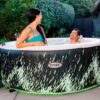 Intex Glow Deluxe 28494NP – jacuzzi na napuhavanje s ugrađenom LED rasvjetom, 4 osobe