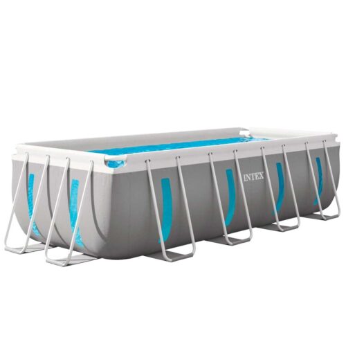 Intex Prism Frame Clearview Premium 26770NP – pravokutni bazen s prozorima 400 × 200 × 122 cm, set s pumpom, ljestvama, podlogom i pokrivačem